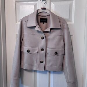 Banana Republic Women's Vegan Suede Cropped Jacket